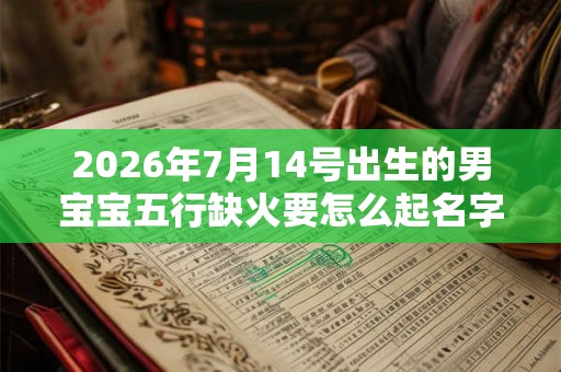 2026年7月14号出生的男宝宝五行缺火要怎么起名字