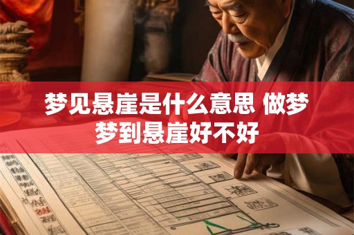 梦见悬崖是什么意思 做梦梦到悬崖好不好