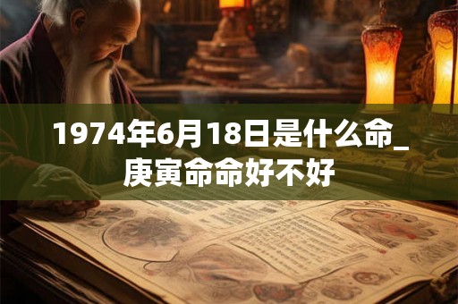 1974年6月18日是什么命_庚寅命命好不好