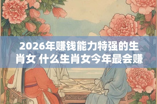 2026年赚钱能力特强的生肖女 什么生肖女今年最会赚钱