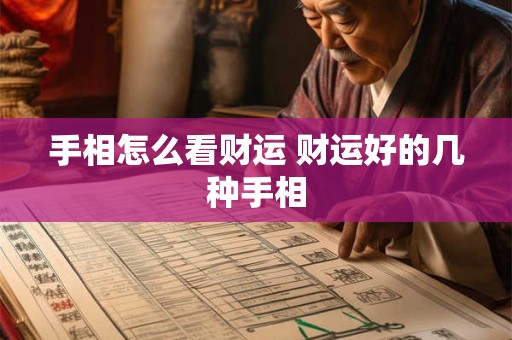 手相怎么看财运 财运好的几种手相