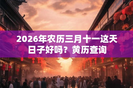 2026年农历三月十一这天日子好吗?黄历查询 2026年农历三月十一这天日子好吗?黄历查询