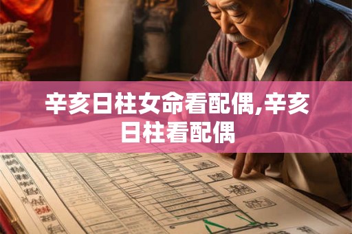 辛亥日柱女命看配偶,辛亥日柱看配偶