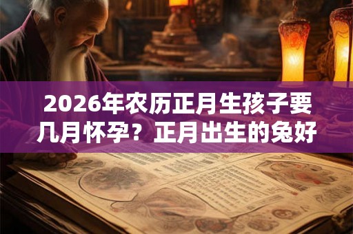 2026年农历正月生孩子要几月怀孕？正月出生的兔好吗