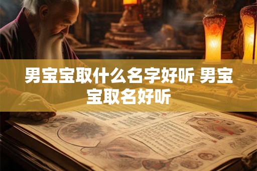 男宝宝取什么名字好听 男宝宝取名好听