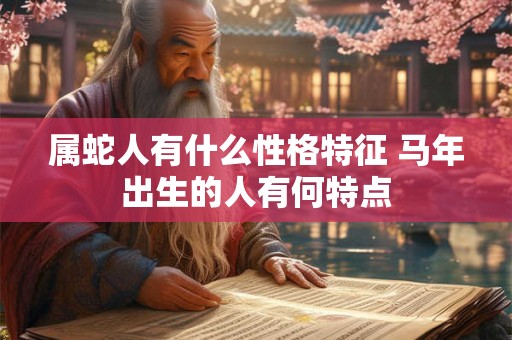 属蛇人有什么性格特征 马年出生的人有何特点