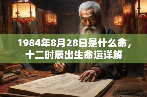 1984年8月28日是什么命，十二时辰出生命运详解