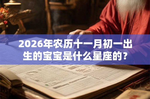 2026年农历十一月初一出生的宝宝是什么星座的？