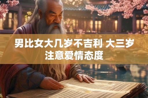 男比女大几岁不吉利 大三岁注意爱情态度