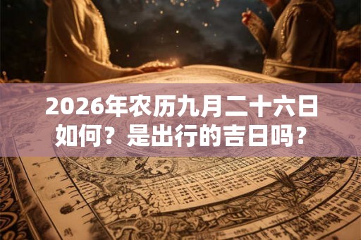 2026年农历九月二十六日如何？是出行的吉日吗？