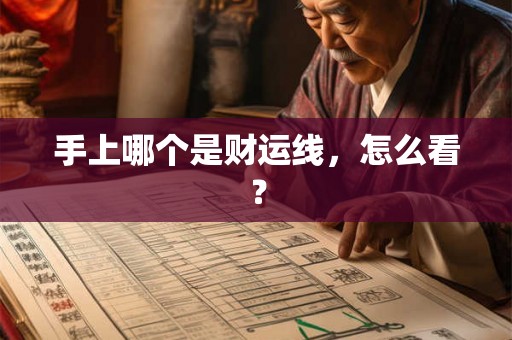 手上哪个是财运线，怎么看？