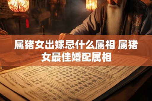 属猪女出嫁忌什么属相 属猪女最佳婚配属相