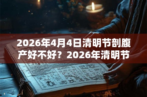 2026年4月4日清明节剖腹产好不好？2026年清明节出生好吗？