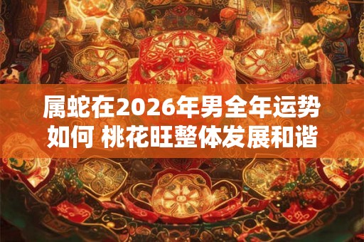 属蛇在2026年男全年运势如何 桃花旺整体发展和谐