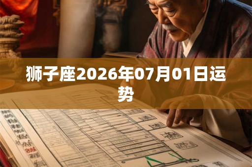狮子座2026年07月01日运势 狮子座2026年07月01日运势