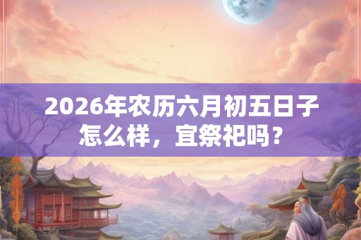 2026年农历六月初五日子怎么样，宜祭祀吗？