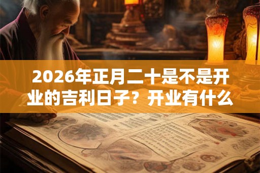 2026年正月二十是不是开业的吉利日子？开业有什么流程？