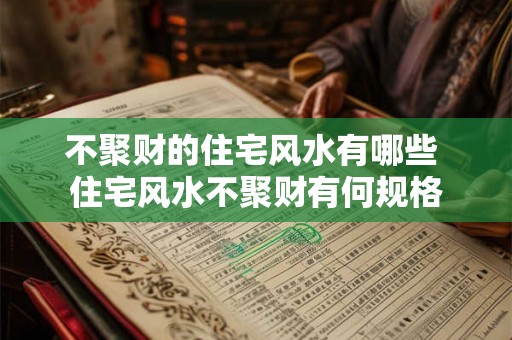 不聚财的住宅风水有哪些 住宅风水不聚财有何规格