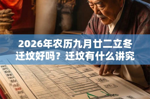 2026年农历九月廿二立冬迁坟好吗?迁坟有什么讲究和忌讳? 2026年农历九月廿二立冬迁坟好吗?迁坟有什么讲究和忌讳?