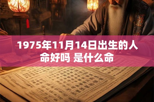 1975年11月14日出生的人命好吗 是什么命