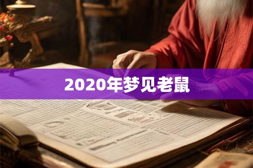 2020年梦见老鼠