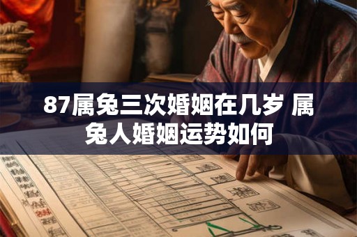 87属兔三次婚姻在几岁 属兔人婚姻运势如何 87属兔三次婚姻在几岁 属兔人婚姻运势如何