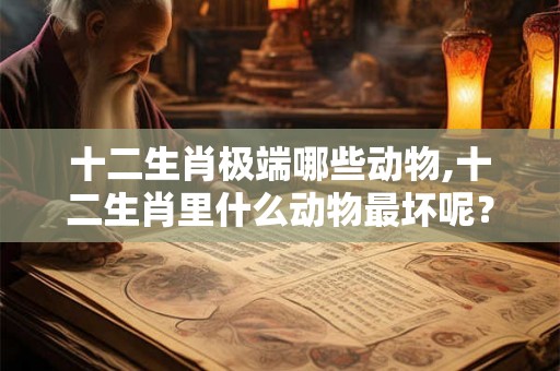 十二生肖极端哪些动物,十二生肖里什么动物最坏呢？