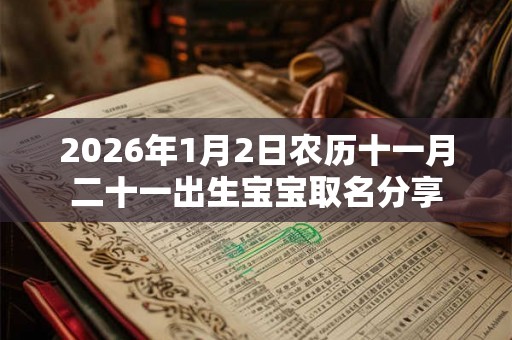 2026年1月2日农历十一月二十一出生宝宝取名分享