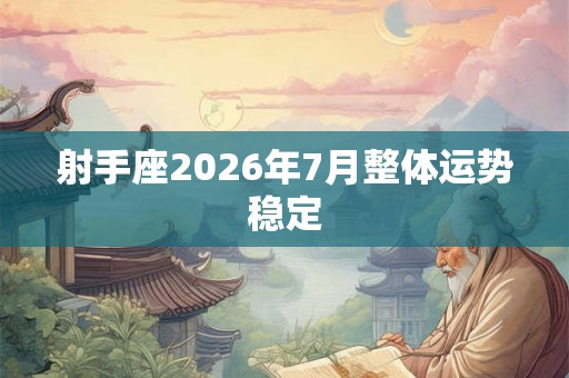 射手座2026年7月整体运势稳定