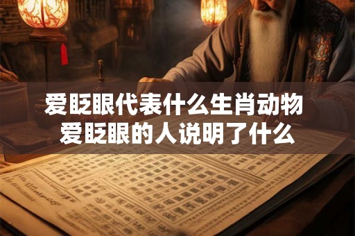 爱眨眼代表什么生肖动物 爱眨眼的人说明了什么