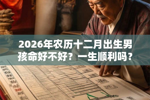 2026年农历十二月出生男孩命好不好？一生顺利吗？