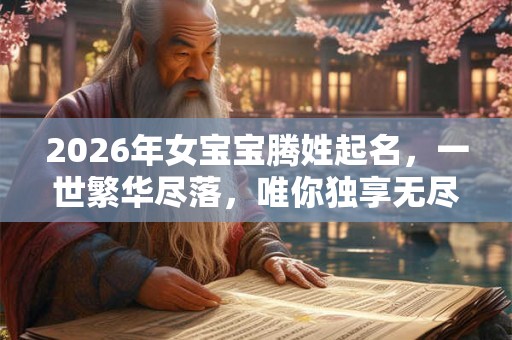 2026年女宝宝腾姓起名，一世繁华尽落，唯你独享无尽荣光