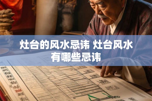 灶台的风水忌讳 灶台风水有哪些忌讳