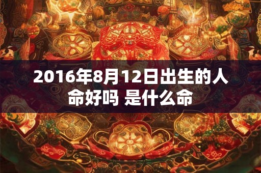 2016年8月12日出生的人命好吗 是什么命