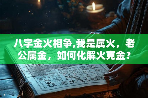 八字金火相争,我是属火,老公属金,如何化解火克金? 八字金火相争,我是属火,老公属金,如何化解火克金?