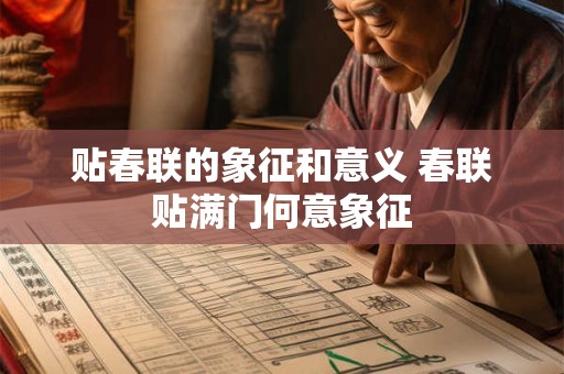 贴春联的象征和意义 春联贴满门何意象征