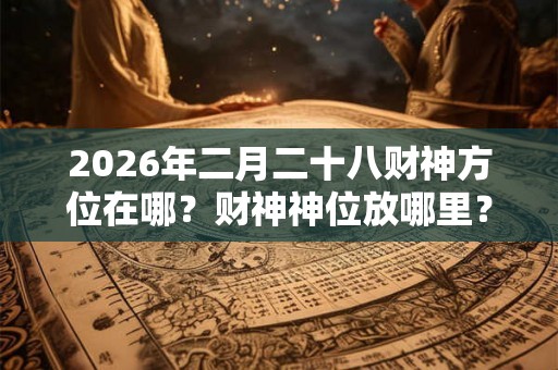 2026年二月二十八财神方位在哪？财神神位放哪里？