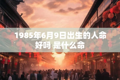 1985年6月9日出生的人命好吗 是什么命