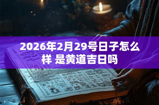 2026年2月29号日子怎么样 是黄道吉日吗