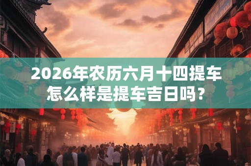 2026年农历六月十四提车怎么样是提车吉日吗？