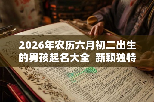 2026年农历六月初二出生的男孩起名大全  新颖独特的名字