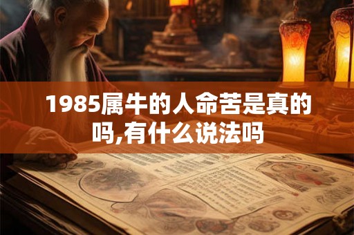 1985属牛的人命苦是真的吗,有什么说法吗 1985属牛的人命苦是真的吗,有什么说法吗