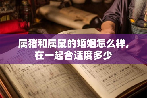 属猪和属鼠的婚姻怎么样,在一起合适度多少 属猪和属鼠的婚姻怎么样,在一起合适度多少