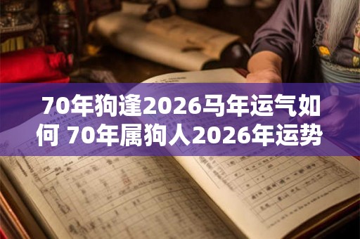 70年狗逢2026马年运气如何 70年属狗人2026年运势好不好