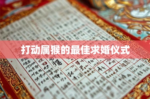 打动属猴的最佳求婚仪式