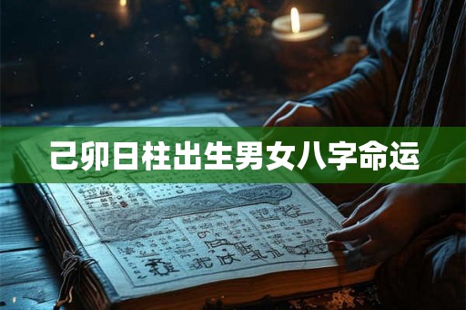己卯日柱出生男女八字命运