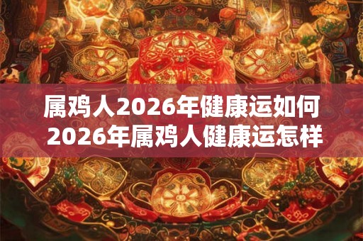 属鸡人2026年健康运如何 2026年属鸡人健康运怎样