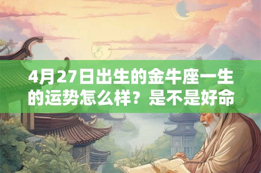 4月27日出生的金牛座一生的运势怎么样？是不是好命？
