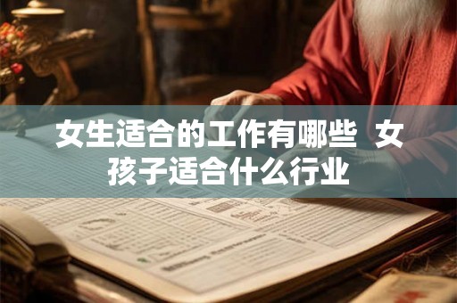 女生适合的工作有哪些 女孩子适合什么行业 女生适合的工作有哪些 女孩子适合什么行业