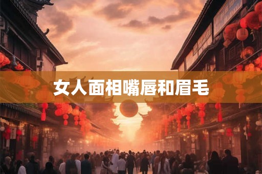 女人面相嘴唇和眉毛